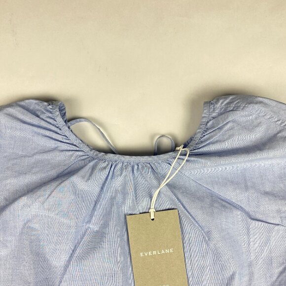 NWT Everlane Poplin Breeze Shirt Women's XS Light Blue 100% Cotton - Picture 6 of 16